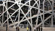 From the 2008 Beijing Olympics, the iconic Bird&rsquo;s Nest Stadium, now fenced off and in only occasional use