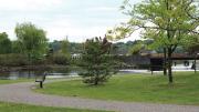A path skirting the Neponset River