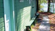 There are two wood-fired saunas, one for each gender.