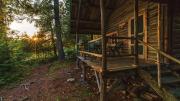Maine wilderness cabin 