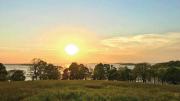 Scenic sunset views in World's End, south of Boston