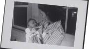 Photograph of Harriet Earhart and her baby