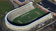 Aerial photograph of Harvard Stadium