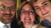Ian Miller, Crate Herbert, and their son Liam