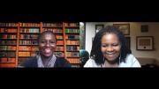Screenshot of Sherri Ann Charleston and Annette Gordon-Reed in conversation