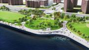 Design rendering of East Side Coastal Resiliency Project in New York City