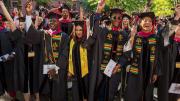 Law students at the Commencement exercises