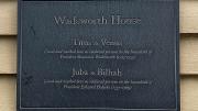 Plaque memorializing slaves, placed on Wadsworth House in 2016