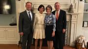 Jean Eric Salata, Melanie Salata, Adele Fleet Bacow, Lawrence S. Bacow