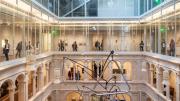 Harvard Art Museums, view of the galleries and conservation labs that surround the Calderwood Courtyard.