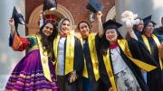 First-Gen celebrants: Muska Fazilat, Melika Ahmadilari, Rehana Al-Soltane, and Jingwen Shan