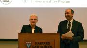 Gina McCarthy with Aibel professor of law Richard Lazarus
