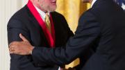 President Barack Obama presents the National Humanities Medal to Robert Putnam.