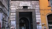 The entrance to the Naples Conservatory retains its former title, “Royal Conservatory.”  