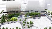 An illustrative example of what the greenway of the Enterprise Research Campus might look like