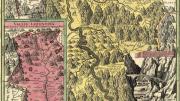 A work from the Harvard Map  Collection’s exhibit <em>Gleams of a Remoter World: Mapping the European Alps</em>