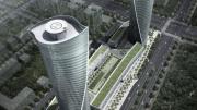 By using a honeycomb-like structural system for a series of towers in New Songdo City, South Korea, instead of the standard approach—in which structural members are forced to twist—HOK was able to use less material and keep costs low.