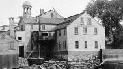 The Blackstone River and the mill circa 1890