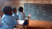 Students learn about computer skills in a classroom at Christ is the Answer Preparatory School in Adansi-Dompoase, outside Kumasi. According to school proprietor Anthony Kwasi Nyarku, private schools such as his are superior to Ghanaian public schools because the government-run schools are often under-supervised and a strong union protects the sometimes negligent teachers.