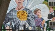 Photograph courtesy of David Fichter Detail of <i>Amherst Community History Mural</i>