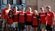 Crimson Key Society members before the ceremony