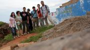 The Students of the World Boston Team in Jamestown, a fishing community that is one of the oldest districts in the city of Accra.