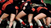 Radcliffe rugby players in action in 1984