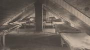 <i>Crime, Children, Reform Schools: United States. New York. Freeville. George Junior Republic: George Junior Republic, Freeville, N.Y.: Cheapest Lodging for Boys, The Garret,</i> c. 1903. Gelatin silver print.