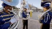 The Murphy High School Marching Band before a game in Mobile, Alabama, captured in <i>Why We Are Here</i> 