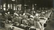 <i>Industrial Problems, Welfare Work: United States. Pennsylvania. Pittsburgh.H.J. Heinz Company: Bottling Department, </i> c. 1903. Gelatin silver print. 