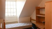 Renovated student rooms have ceiling fans, double-pane insulated glass in the windows and thermostats to control the heat. 