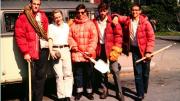 John Graham, Chris Goetze, Hank Abrons, Rick Millikan, and David Roberts at Harvard in early June 1963, just prior to departing for Alaska