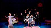 Mary Barrie (Jeanna DeWaal, left) is the society-minded wife of playwright James Matthew Barrie (Jeremy Jordan)