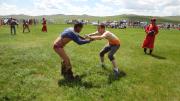 James Watkins ’16 participates in an individual wrestling competition in Mongolia.
