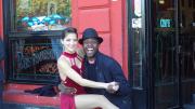 Taonga Leslie ’15 with a professional dancer in Buenos Aires, generally considered the birthplace of tango