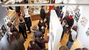 Lively gathering at the Nahcotta Gallery downtown