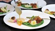 Even onion dishes are artfully composed at Asta.