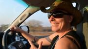 Assistant professor of human evolutionary biology Katie Hinde in Namibia 
