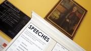 The speech schedule tells the House community who among them will appear&mdash;but barely hints at the cathartic discoveries that may await.