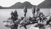 Dorr (at far right) at Jordan Pond with the Path Committee in 1923