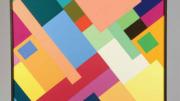 A color-paper collage used by Edwin Land to develop an influential theory of color vision