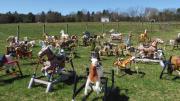 The “Rocking Horse Graveyard,” in Lincoln, Massachusetts