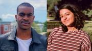 Photographs of the new student writing fellows Che Applewhaite and Mean Venkataramanan