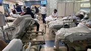 COVID-19 patients on a hospital ward