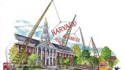 Illustration showing how Harvard Business School settled on its new name in 1961