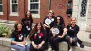 Photograph of the Crimson Goes Blue recruitment team