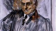 Image of Gardner Cox’s unconventional 1960 Felix Frankfurter portrait