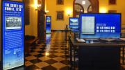 The South Sea Bubble exhibit on display in the North Lobby of Baker Library 