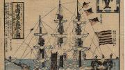 Scroll depicting Commodore Perry’s 1853 invasion of Japan