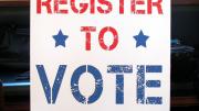 Signs posted around University Hall reminded the Class of 2015 to register.